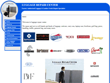 Tablet Screenshot of luggagerepaircenter.com